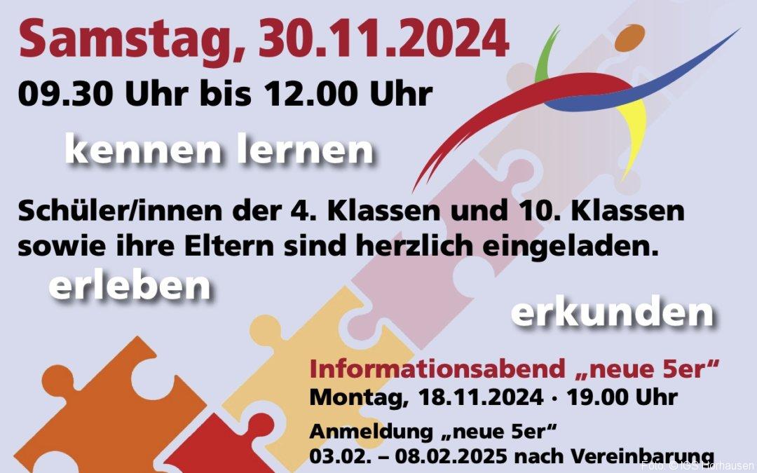 Tag der offenen Tür am Samstag, 30.11.2024