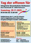 Tag der offenen Tür am Samstag, den 29.11.25