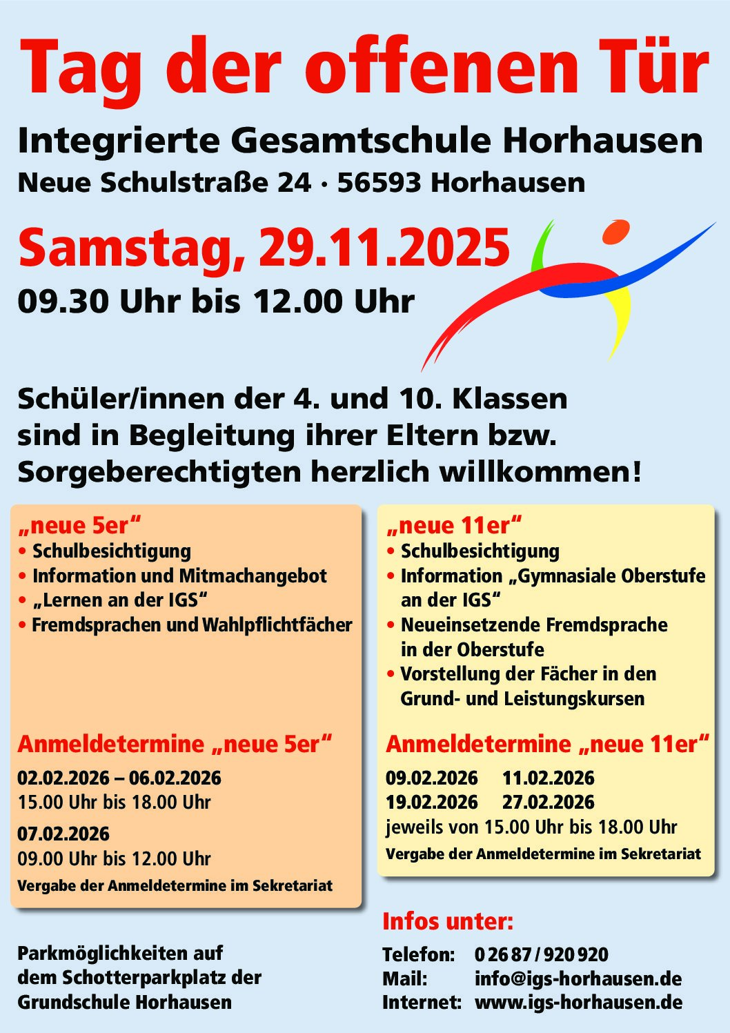 Tag der offenen Tür am Samstag, den 29.11.25